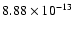 $8.88\times10^{-13}$