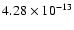 $4.28\times10^{-13}$