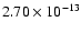 $2.70\times10^{-13}$