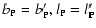 $b_{\rm P}=b_{\rm P}', l_{\rm
P}=l_{\rm P}'$