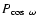 $P_{\cos~\omega}$