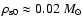 $\rho_{\rm s0}\approx0.02~M_{\odot}$