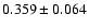 $0.359\pm0.064$