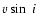 $v\sin~i$