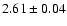 $2.61 \pm 0.04$