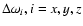 $\Delta\omega_i, i=x,y,z$