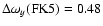 $\Delta\omega_y(\rm FK5)=0.48$