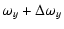 $\displaystyle \omega_y + \Delta\omega_y$