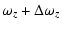 $\displaystyle \omega_z + \Delta\omega_z$
