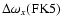 $\Delta\omega_x(\rm FK5)$