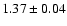 $1.37 \pm 0.04$