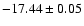 $-17.44 \pm 0.05$