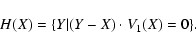\begin{displaymath}H(X)=\{ Y \vert (Y-X)\cdot V_1(X)=0\} .
\end{displaymath}