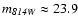 $m_{\it 814W} \approx 23.9$