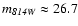 $m_{\it 814W} \approx 26.7$