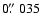 $0\hbox{$.\!\!^{\prime\prime}$ }035$