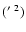 $(\hbox{$^\prime$ }^2)$