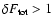 $\delta F_{\rm tot} > 1$