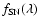 $f_{\rm SN}(\lambda)$