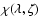 $\chi(\lambda,\zeta)$