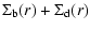 $\displaystyle \Sigma_{\rm b}(r) + \Sigma_{\rm d}(r)$