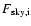 $F_{\rm sky,i}$
