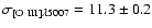$\sigma_{[{\rm O~III}] \lambda5007}=11.3\pm0.2$