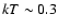$kT\sim 0.3$