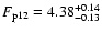 $F_{\rm p12}=4.38^{+0.14}_{-0.13}$