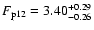 $F_{\rm p12}=3.40^{+0.29}_{-0.26}$