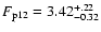 $F_{\rm p12}=3.42^{+.22}_{-0.32}$