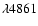 $\lambda4861$