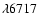$\lambda 6717$