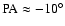 ${\rm PA} \approx -10^{\circ}$