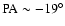 ${\rm PA} \sim-19^{\circ}$