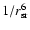 $1/r_{\rm sr}^6$