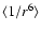 $\langle 1/r^6\rangle$