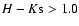 $H-K{\rm s}>1.0$