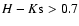 $H-K{\rm s} >0.7$