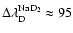 $\Delta{}\lambda_{\rm D}^{\rm NaD_2} \approx 95$