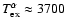 $T_{\rm ex}^{\alpha}\approx{}3700$