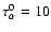$\tau^0_{\alpha}=10$