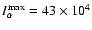 $I^{\max}_{\alpha}=43\times{}10^4$