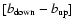 $[b_{\rm down}-b_{\rm up}]$