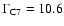 $\Gamma _{{\rm C7}}=10.6$