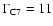 $\Gamma _{{\rm C7}}=11$