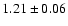 $1.21\pm0.06$