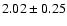 $2.02\pm0.25$