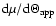 ${\rm d}\mu /{\rm d}\Theta _{{\rm app}}$