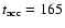 $t_{{\rm acc}} = 165$